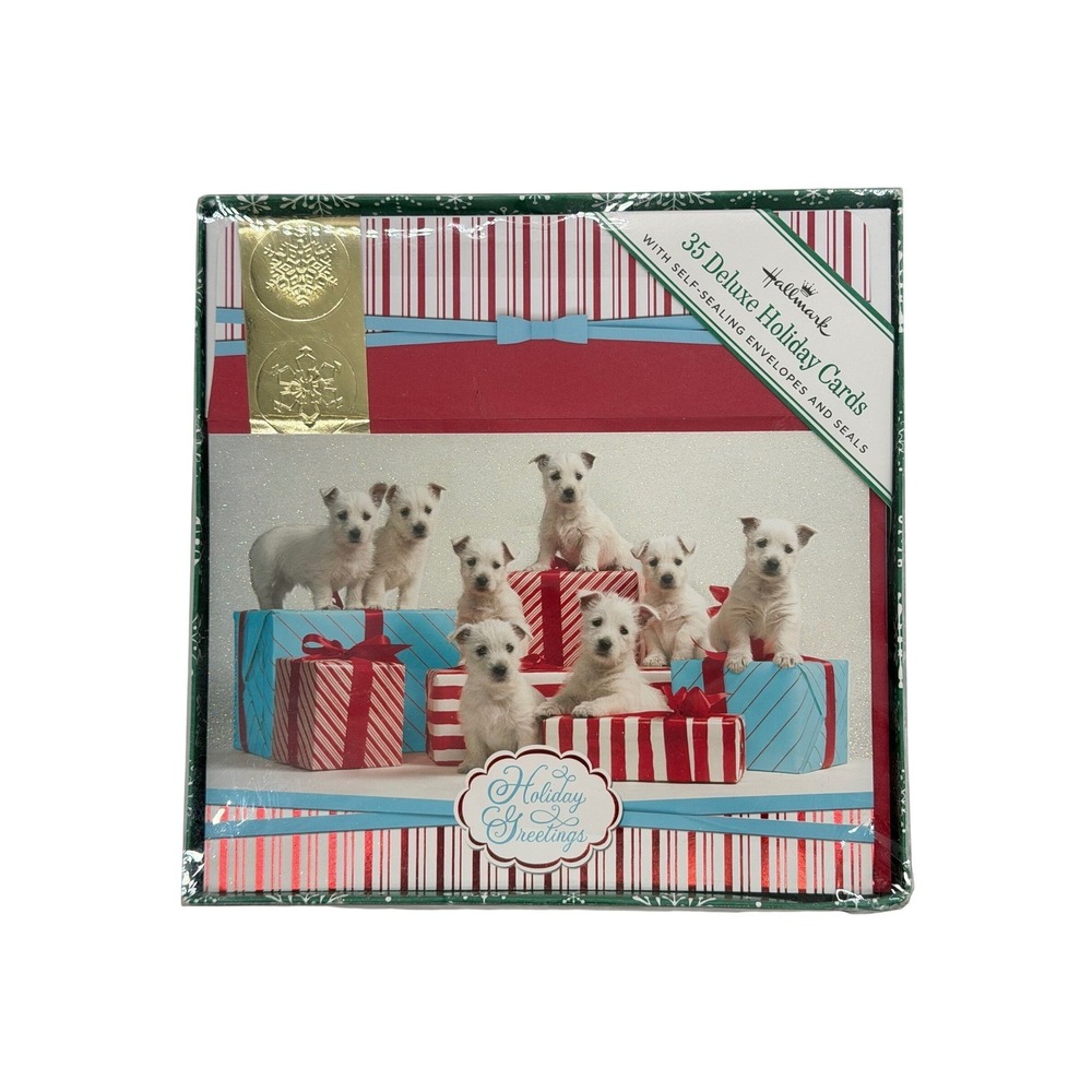 Hallmark 35 Deluxe Holiday Greeting Cards Boxed Set New Sealed